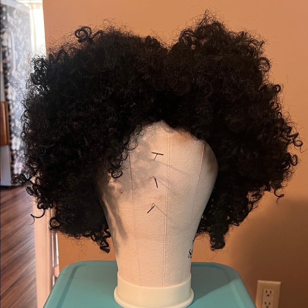 Curly Black Wig for Women